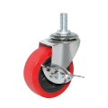 Light Duty Threaded Stem Casters with Brakes