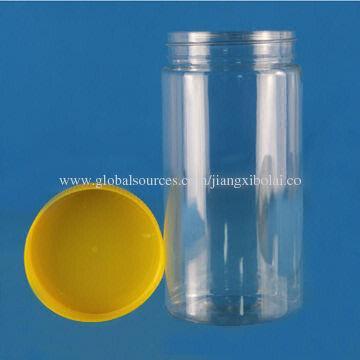 600mL plastic jar bottle in clear color