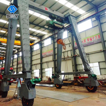 10T Single Girder Rubber Tyre Gantry Crane with CE ISO Certification