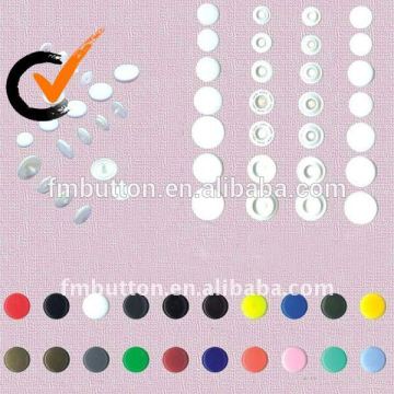 Plastic snap button for cloth diaper