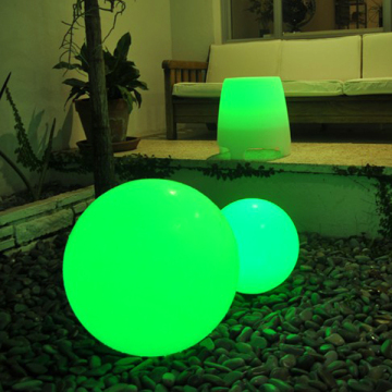 20cm LED Decoration RGB Globe - Rechargeable, Remote Control, Waterproof IP68 Plastic Ball for Pool
