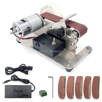 Adjustable DIY Power Sanding Machine: Electric Belt Sander for Polishing, Grinding, and Sharpening