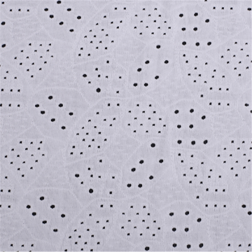 Polka Dots Polyester Embroidered Knitted Jacquard Fabric