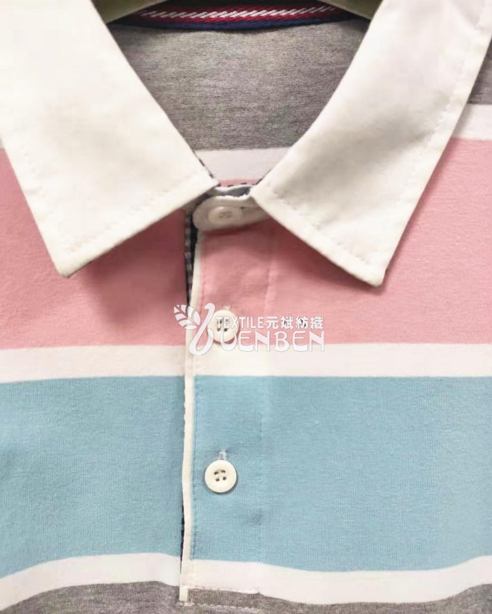 Polo de manga corta a rayas YD para hombre