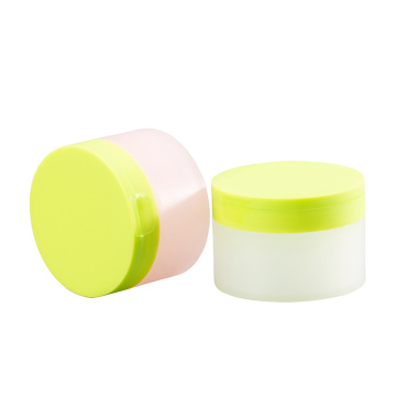 wholesale OEM 100ml 3oz empty plastic flip top cap cosmetic foundation cream jar body with logo