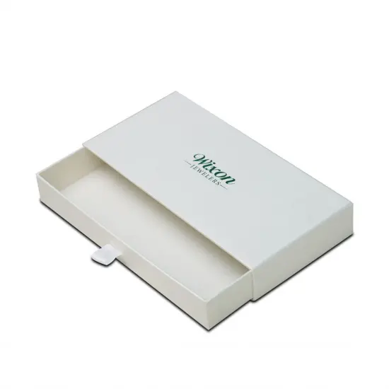 White Hot-stamp Premium Sliding Drawer Bakery Boxes