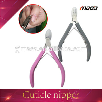 hot sale high quality soft touch stainless steel plastic nail salon cuticle nail nipper
