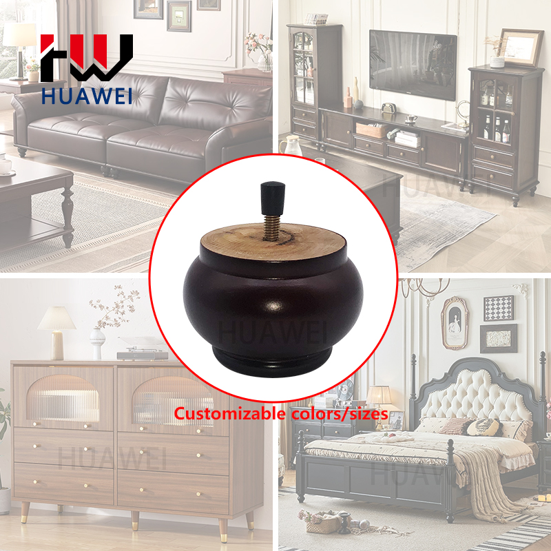 HUAWEI Gourd Shaped Wooden Furniture Legs in Wooden Color for Dining Table Kitchen Living Room TV Cabinets Tea Tables6