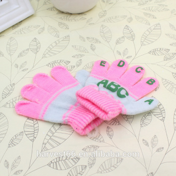 2015 Winter New Design Mix Colour Cute Baby Acrylic Fingerless Gloves