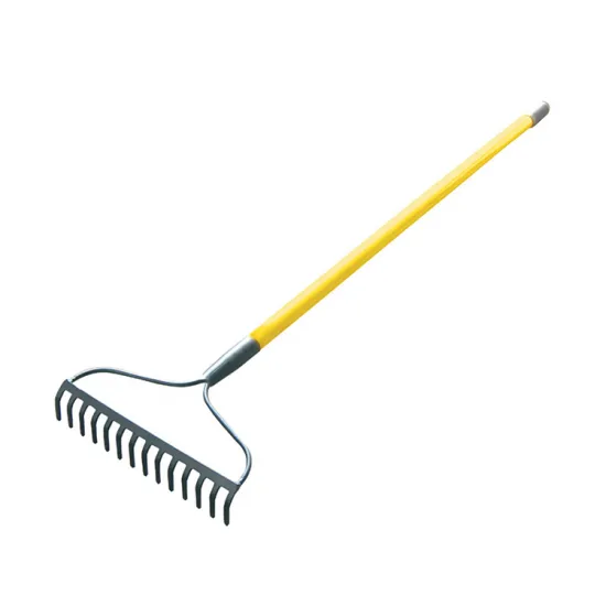 High Quality Steel Garden Leaf Rake Without Handle for Lawn Leveling