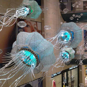 Proyecto superstore lámpara colgante de cristal con forma de medusa