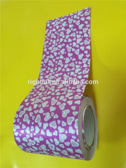 pvc glitter film with beautiful design