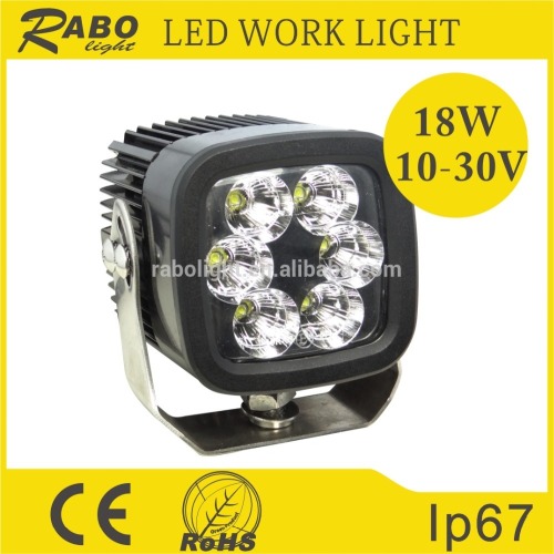 China good quality 12V led truck work lights 18w auto led worklamp waterproof led woklight