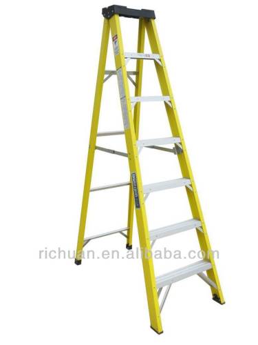 full household ascend FRP stairway stepladder multi purpose ladder