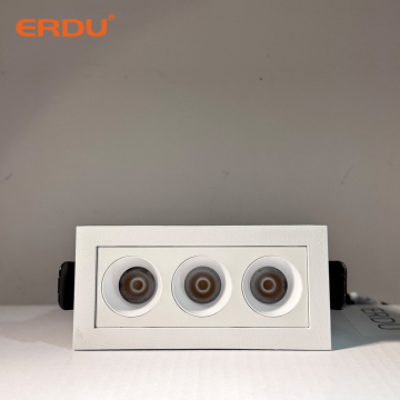 ERDU Commercial Indoor Lighting: Aluminum COB Spotlight & LED Linear Downlights