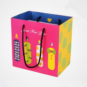 HOT Selling!!! Lovely paper shopping bag for promotion