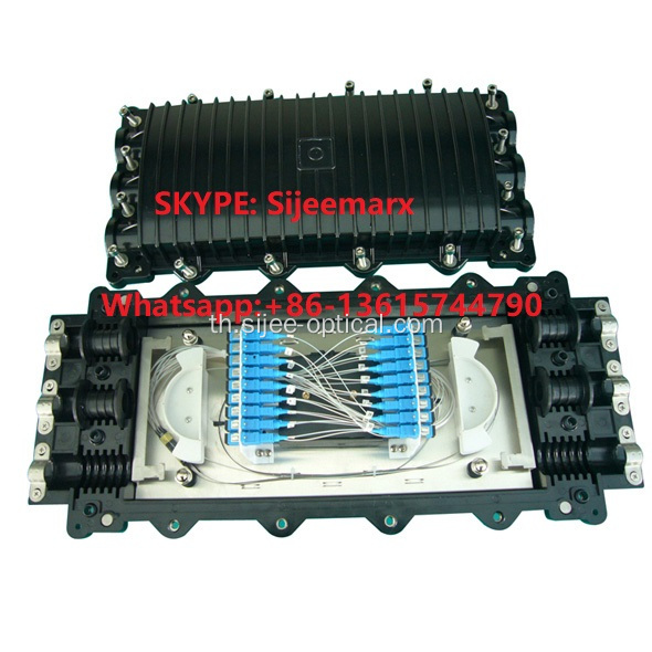 การกระจายไฟเบอร์ออปติก FTTH PLC Splice Closure