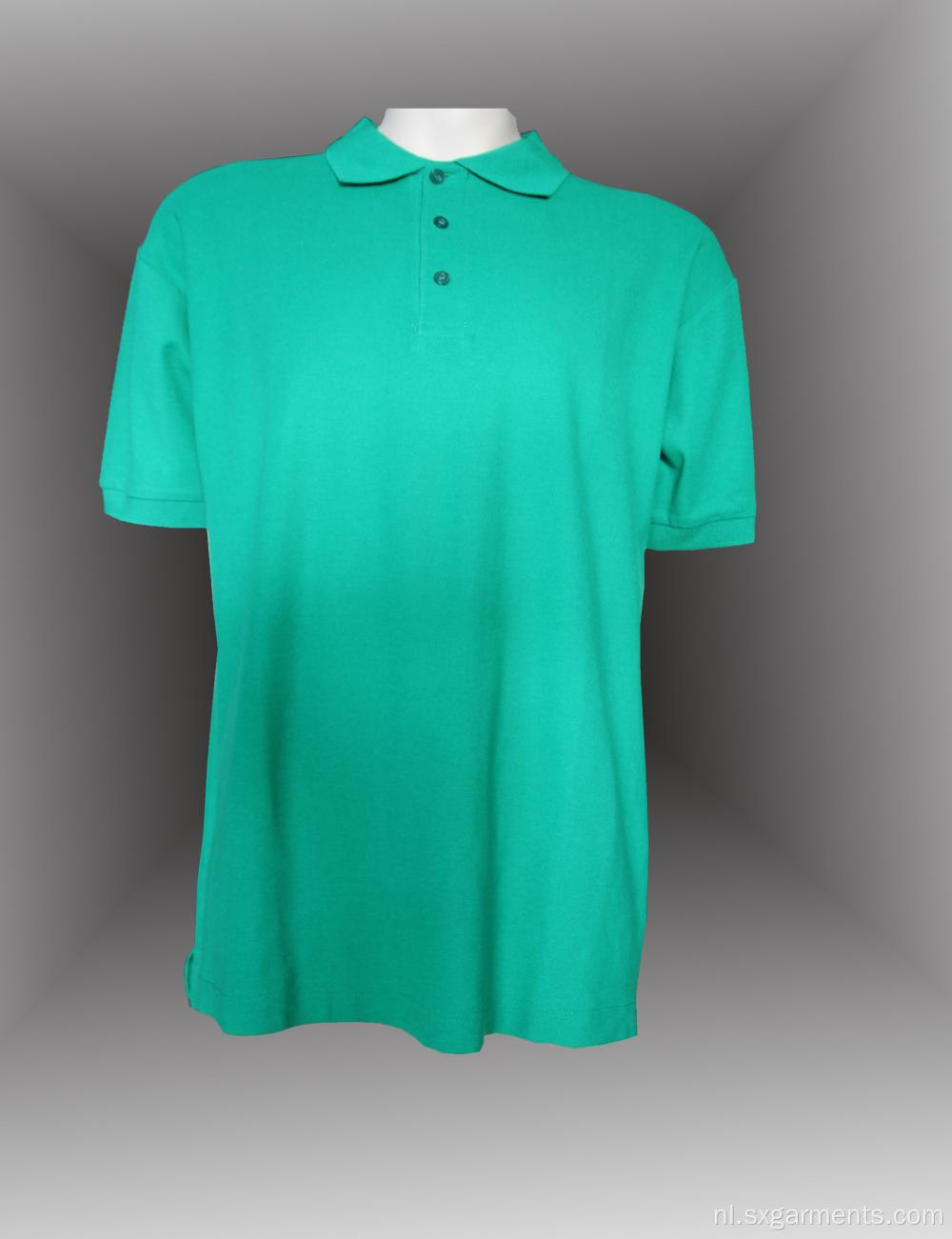 Aangepaste heren gewoon polo-shirt korte mouw