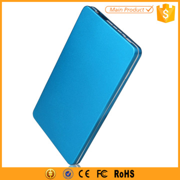 super slim 2400mah metal credit card size power bank