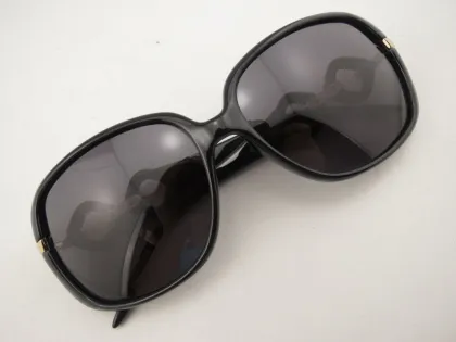 Erica 518s 05a Black Acetate Frame Gray Resin Lens Roberto Cavalli Sun Glasses