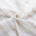 100% -Poly Linen Lembut Menyentuh Seperti Stripe Design Curtain