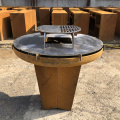 Corten Steel Bbq Outdoor Kitchen Corten Steel BBQ Grill Factory