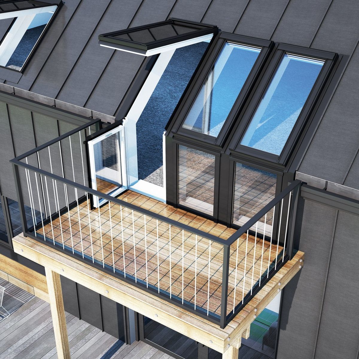 pitched roof windows