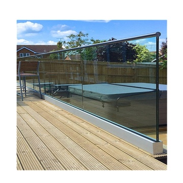 Aluminium Exterior Handrail Brackets for Deck and Porch Glass Balustrades