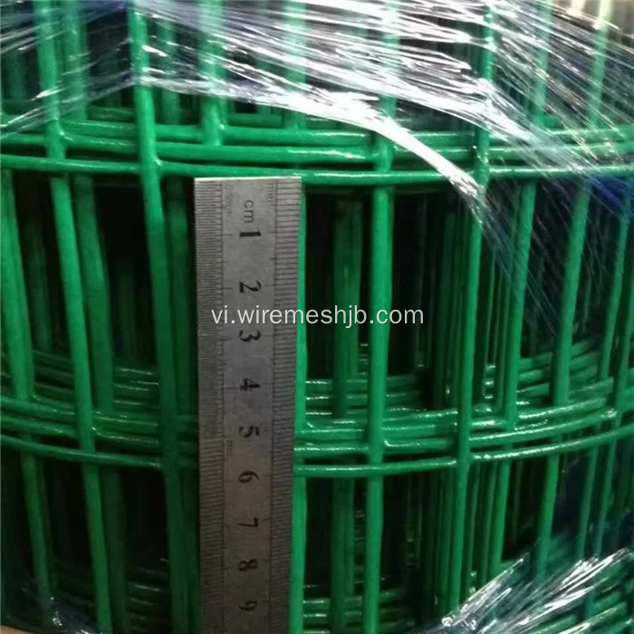 Hàng rào lưới hàn mạ kẽm màu xanh lá cây PVC