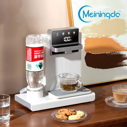 White hotel water dispenser