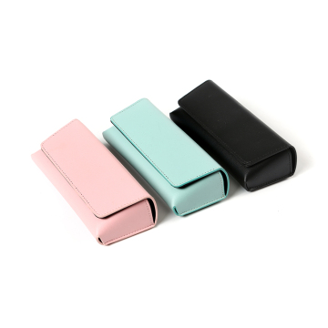 Magnetische Snap PU Sonnenbrille Fall für Brillenschutz