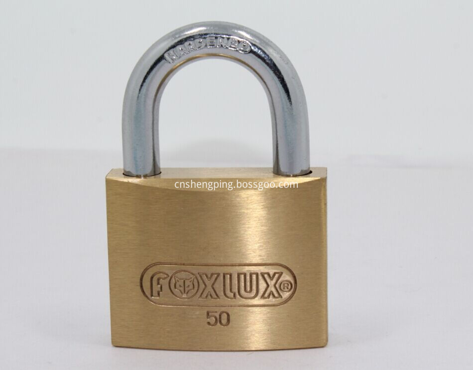 50mm Thick Brass Padlock Brass Cylinder