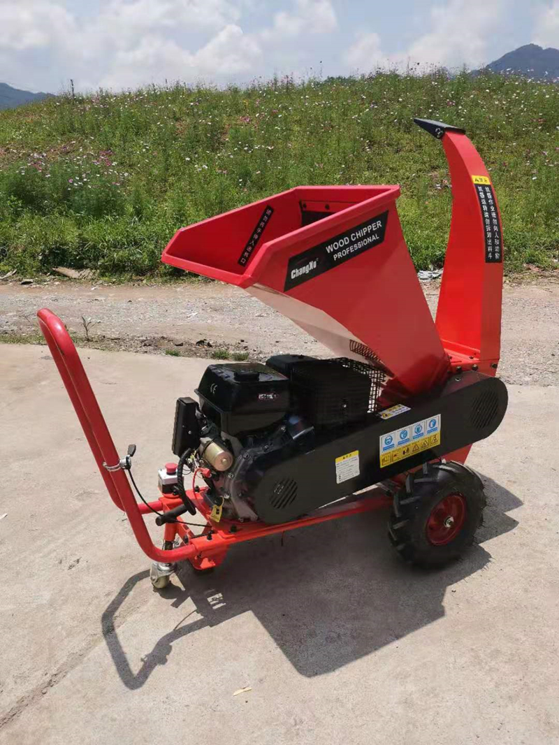 Electric Star Gasoline Engine Wood Chipper Shredder, CXC-701 Branch Shredder, Broken Branches