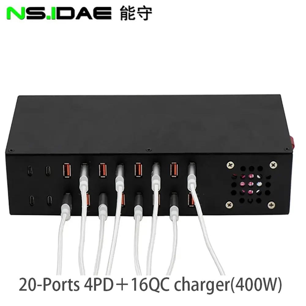 Type-C ou USB PD + QC Charger 400W