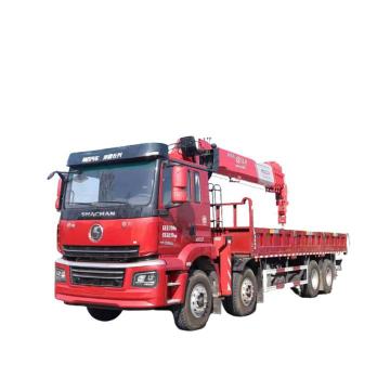 Xe tải 8X4 thủy lực gắn cẩu 16Ton