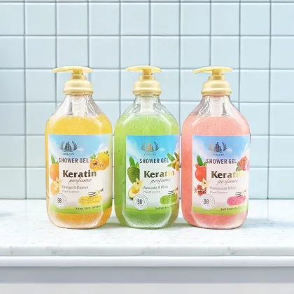 Long Lasting Fragrance Whitening Bubble Exfoliator Shower Gel