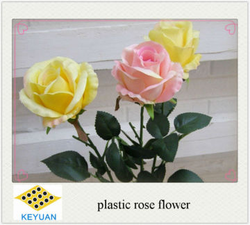 Plastic rose flower