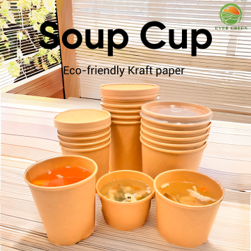 Tasse à soupe jetable de 20 oz de qualité alimentaire