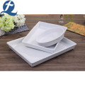 Wholesale White Wave Lace Ceramic Baking Tableware Set