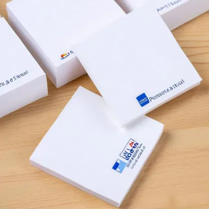 Custom Sticky Notes with Logo - 3x3 Inch Promotional Notepad Memo Pads