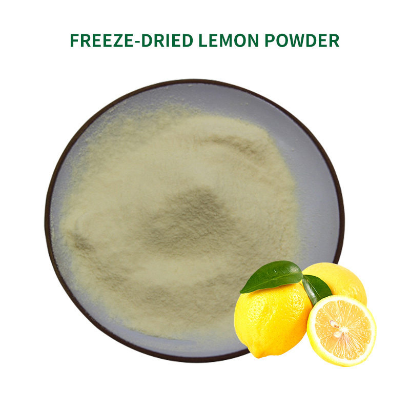 Natürlicher gefriergetrockneter Zitronenfruchtpulver