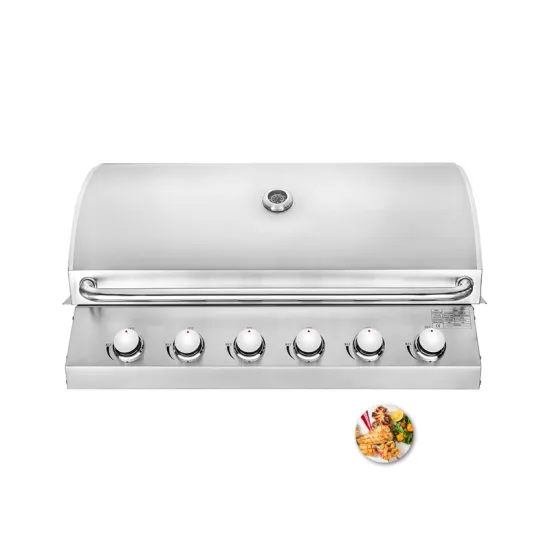 Factory Price 6 Burner Stainless Steel Gas BBQ Grill Outdoor Restaurant Propane Grill