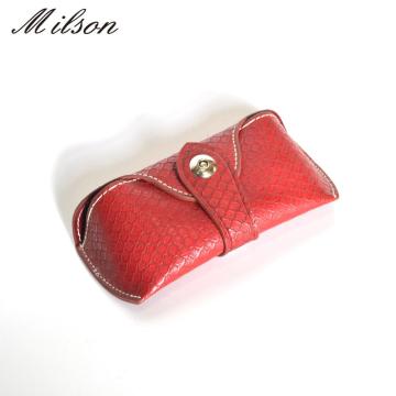Classic Box Printing Logo Pu Sunglasses Case