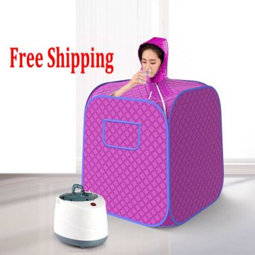 Steam Sauna Portable Spa Room Home Beneficial Full Body Slimming Folding Detox Therapy Steaming Sauna Cabin Single person