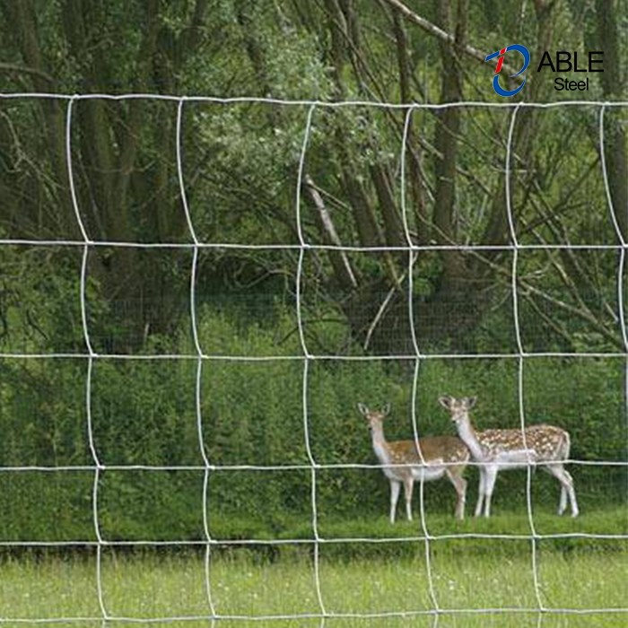 Galvanized Hinge Joint Wire Mesh Livestock Field Fence