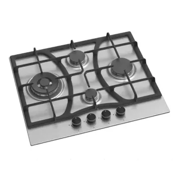 4 Fire Eyes Stainless Steel Built-in Gas Stove with Wok Burners