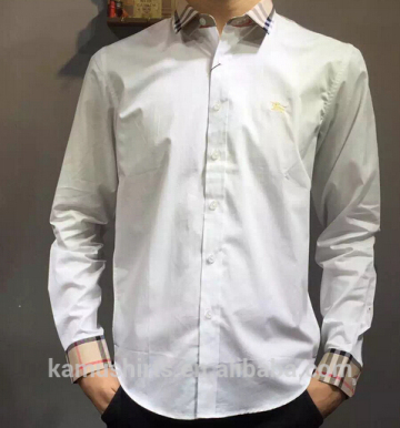 New brand mens dress shirts contrast mens shirts