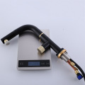 360 degree sensor pull-out black and gold faucet