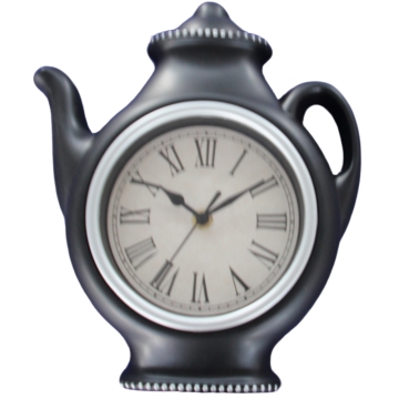 Retro Customizable Teapot Quartz Clock – Kitchen Statement Piece