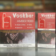 Vookbar Amber 9000 Puffs desechable Vape Vapor mayorista Italia